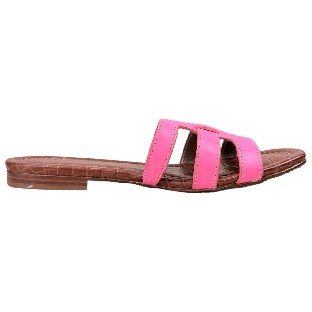 Sam Edelman Bettie Hot Pink Slide Sandals Size 5.5 Coastal Festival Resort - Picture 2 of 12